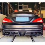 Mercedes Benz CLA Class (W117) C117 Sport CLA45 AMG Pre-facelift 2013-2016 Rear Bumper Diffuser Carbon Fiber