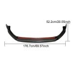 For Volkswagen VW Golf 7.5 MK7.5 GTI Carbon Fiber Front Bumper Lip Chin Spoiler