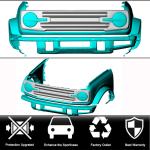 Ford BRONCO Sport Utility 2D 4D 21-23 Front Grille Carbon Fiber