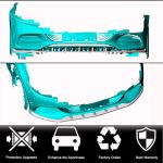 Mercedes Benz W205 Base Sedan 2015-2019 Carbon Fiber Front Bumper Lip