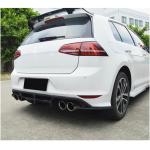 Volkswagen VW Golf 7 MK7 R-line 2014-2016 Rear Bumper Diffuser Carbon Fiber