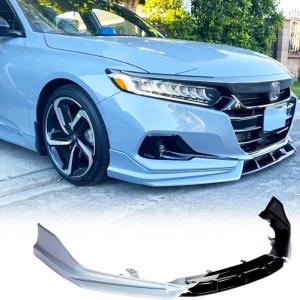 Front Bumper Lip Splitter for Honda Accord 2021-2022 Sonic Grey | Front Lip Splitter Air Dam Bumper Protection Spoiler Splitter 3PCS