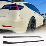 Tesla Model 3 2017-2022 Carbon Fiber Aero Body Kit(Front Lip, Side Skirts, Rear Diffuser & Trunk Spoiler)