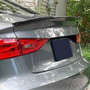 Audi A3 Sline S3 RS3 8V 8V.5 Sedan 2014-2020 Rear Trunk Spoiler Carbon Fiber