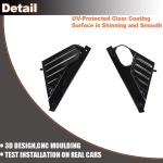 Gloss Black Engine Bay Panel Cover Compatible with Chevrolet Corvette C8 Coupe 2020-2023 ABS Engine Compartment Cover Kit Factory Outlet
