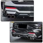 Carbon Fiber Exhaust Pipe Fits for BMW G22 G26 425i 430i 2022-2024 Stainless Steel Rear Exhaust Muffler Pipes Tip Four Outlet