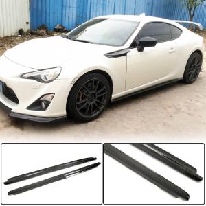 For Subaru BRZ Toyota GT86 FT86 Scion FR-S Carbon Fiber Side Skirts Door Rocker Panels Extension Lip