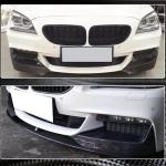 BMW 6 Series F06 F12 F13 640i 650i M Sport 2013-2018 Front Bumper Splitters Carbon Fiber