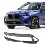 Dry Carbon Fiber Front Bumper Center Trim Compatible with BMW X5M F95 2023-2024 Replacement Front Bumper Lower Grille Grill Frame Fog Air Vent Cover Trim