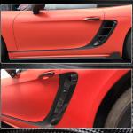 Porsche 718 (982) Boxster Cayman 2016-2022 Side Air Intake Vents Dry Carbon Fiber