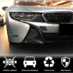BMW I8 Coupe 2014-2018 Front Bumper Splitters Dry Carbon Fiber