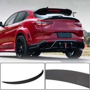 Alfa Romeo Stelvio Dry Carbon Fiber Rear Trunk Middle Spoiler 2017–2022