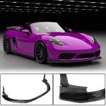 Porsche 718 (982) Boxster Cayman 2016-2019 Front Bumper Lip Carbon Fiber
