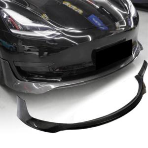 Tesla Model 3 2016-2022 Front Bumper Lip Carbon Fiber