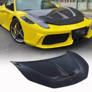 Ferrari 458 Italia Spider 2011-2015 Engine Bonnet Hood Cover Dry Carbon Fiber