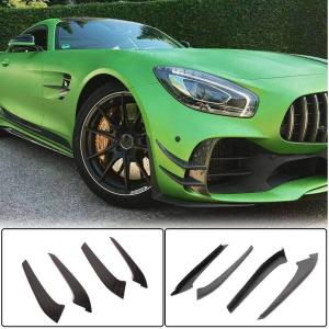 Mercedes Benz AMG GT R 2-Door 2016-2019 Front Bumper Fins Carbon Fiber