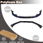 Front Bumper Lip Splitter for Honda Accord 2021-2022 Night Pearl Blue | Lower Chin Lip Front Bumper Spoiler Splitter Protector 3pcs