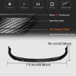 Volkswagen VW Golf 8 MK8 GTI 2021UP Front Bumper Lip Carbon Fiber