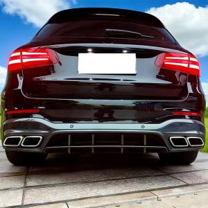 Mercedes Benz GLC Class X253 GLC250 GLC300 GLC43 GLC63 AMG 2016-2019 Rear Bumper Diffuser Carbon Fiber