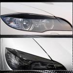 BMW X6 E71 X6M 2008-2014 Headlight Eyebrows Lamp Eyelids Carbon Fiber