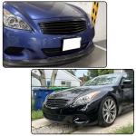 Gloss Black Front Bumper Grille Grill Compatible with Infiniti G37 2 Door Coupe 2009-2013/Q60 2-Door Coupe 2014-2015 Front Kidney Grille