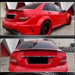 Mercedes Benz C Class W204 2007-2014 Rear Trunk Spoiler Carbon Fiber