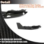 Rear Splitter for BMW 4 Series G82 M4 Coupe 2-Door 2021-2025 Dry Carbon Fiber Lower Bumper Lip Winglets Vents Cover Cupwings Flaps Spoiler Body Kit