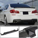 BMW 5 Series F10 M Sport 2012-2016 Rear Bumper Diffuser Carbon Fiber