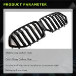 BMW X6 G06 F96 X6M 2020+ Front Dual Slat Bumper Grille Dry Carbon Fiber