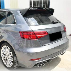 Audi S3 A3 Sline 8V 8V.5 Hatchback 2014-2020 Rear Trunk Spoiler Carbon Fiber