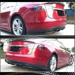 Tesla Model S Sedan 2012-2015 Rear Bumper Diffuser Carbon Fiber/FRP