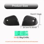 Tesla Model Y 2019-2022 Replacement Style Mirror Covers Pair Dry Carbon Fiber