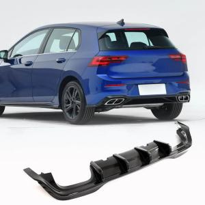 Volkswagen VW Golf 8 MK8 R 2021+ Rear Bumper Diffuser Carbon Fiber