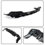 Gloss Black Rear Bumper Diffuser Fits for Audi Q3 Sline 4-Door 2021 2022 PP Under Chin Lip Spoiler Splitter with Exhaust Tips