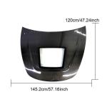 Tesla Model 3 Sedan 2016-2023 Front Engine Bonnet Cover Carbon Fiber