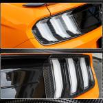 For Ford Mustang 2018-2022 Rear Tail Grille Carbon Fiber