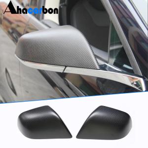 Tesla Model 3 2016-2022 Add-on Mirror Covers Matte Dry Carbon Fiber