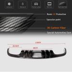 Mercedes Benz W204 C63 AMG Pre-facelift 2008-2011 Rear Bumper Diffuser Carbon Fiber