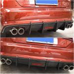 Audi S5 A5 Sline B9 2017-2020 Carbon Fiber Rear Bumper Diffuser Lip With Brake Light
