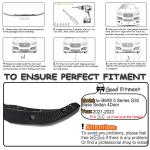 Real Carbon Fiber Front Lip Compatible with BMW 5 Series G30 530i Base Sedan 4-Door LCI 2021-2023 Chin Spoiler Splitter Protector Factory Outlet