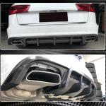 Audi S6 A6 Sline C7 Wagon 2015-2018 Rear Bumper Diffuser Carbon Fiber