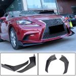 Lexus IS250 IS350 F Sport 2013-2015 Front Bumper Splitters Carbon Fiber