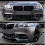 BMW 5 Series F10 M Sport 2012-2016 Front Bumper Lip Spoiler Carbon Fiber