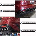 2018–2021 Kia Stinger 3-Piece Rear Diffuser Lip Kit Carbon Fiber/FRP