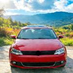 Volkswagen VW Jetta MK6 Sedan Pre-facelift 2012-2015 Front Grille Glossy black FRP