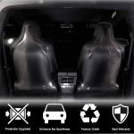 Tesla Model X Sport Utility 2016-2020 Front Seatback Cover 2pcs Carbon Fiber