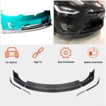 Tesla Model X 2016-2020 Front Bumper Lip Carbon Fiber