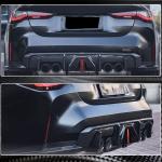 BMW G82 G83 M4 Rear Bumper Diffuser With Splitters Dry Carbon Fiber