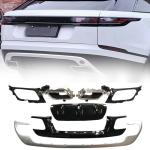 Land Rove Range Rover Velar 2017-2021 Silver Rear Bumper Diffuser With Exhaust Tips PP