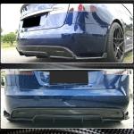 Tesla Model S Carbon Fiber Rear Bumper Diffuser Valance Lip 2016–2017